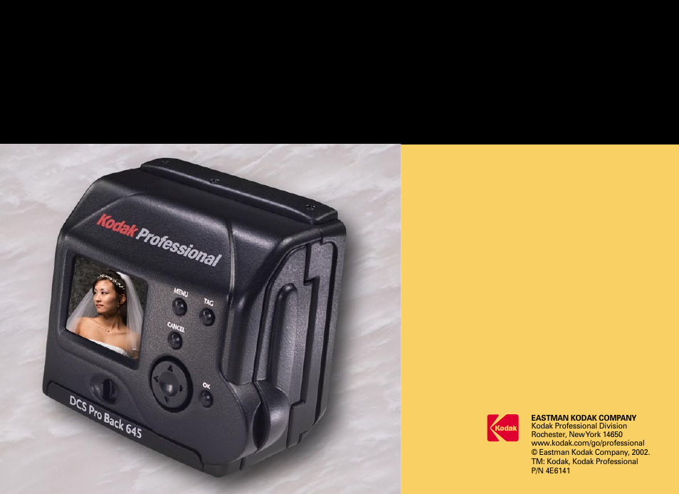 Dcs pro back 645 | Kodak 645 User Manual | Page 147 / 147
