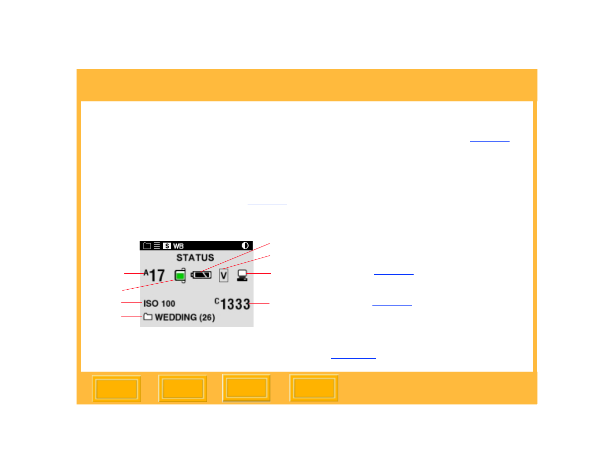 Status screen, Displaying the status screen, About the dcs 645 | Kodak 645 User Manual | Page 46 / 147