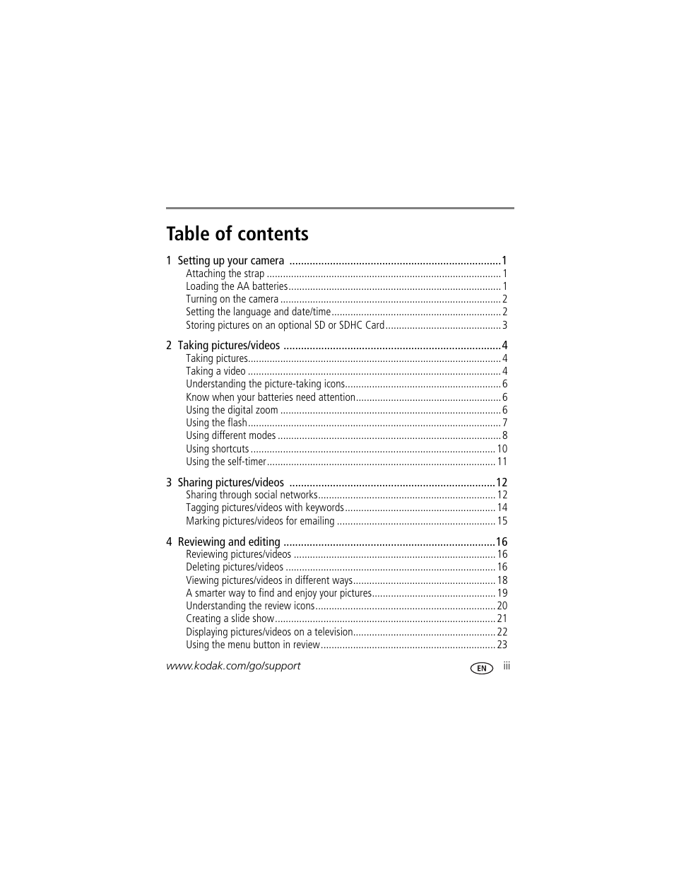 Kodak EasyShare CD22 User Manual | Page 5 / 58