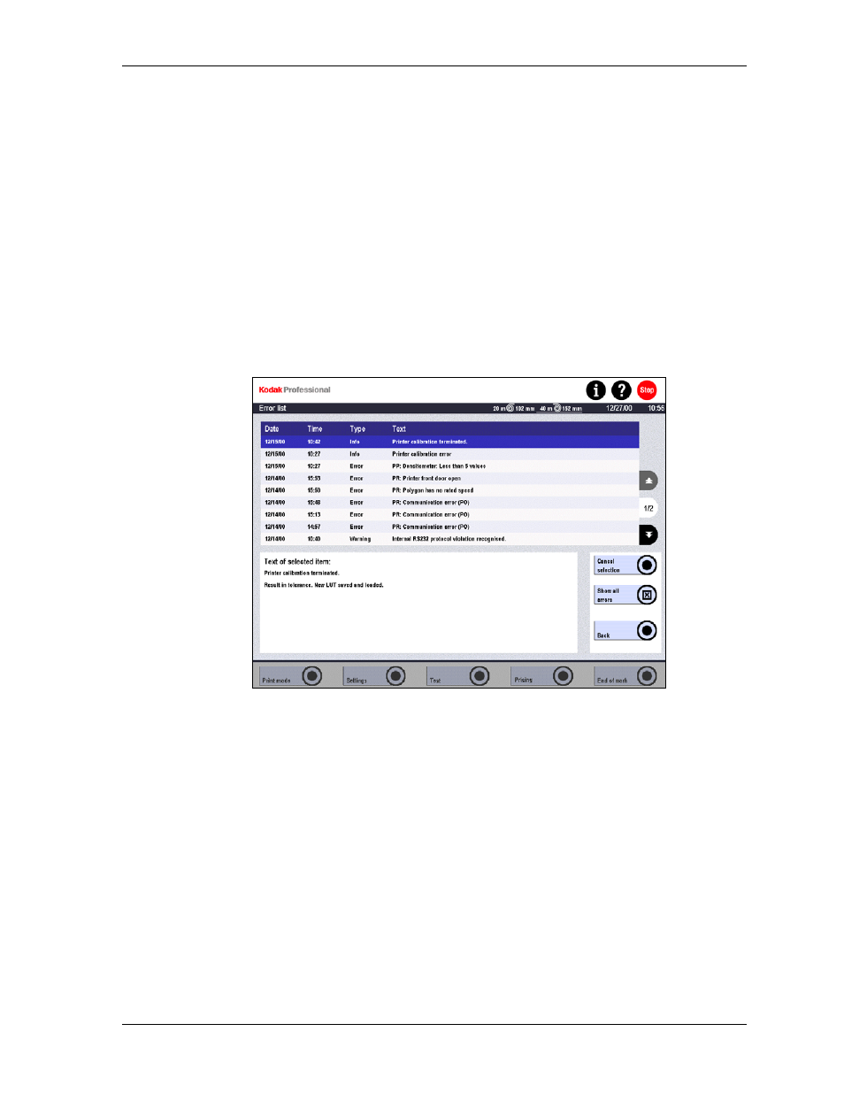 Error handling, General, Unresolved errors | Error handling -7, General -7, Unresolved errors -7 | Kodak SRP 30 User Manual | Page 240 / 310