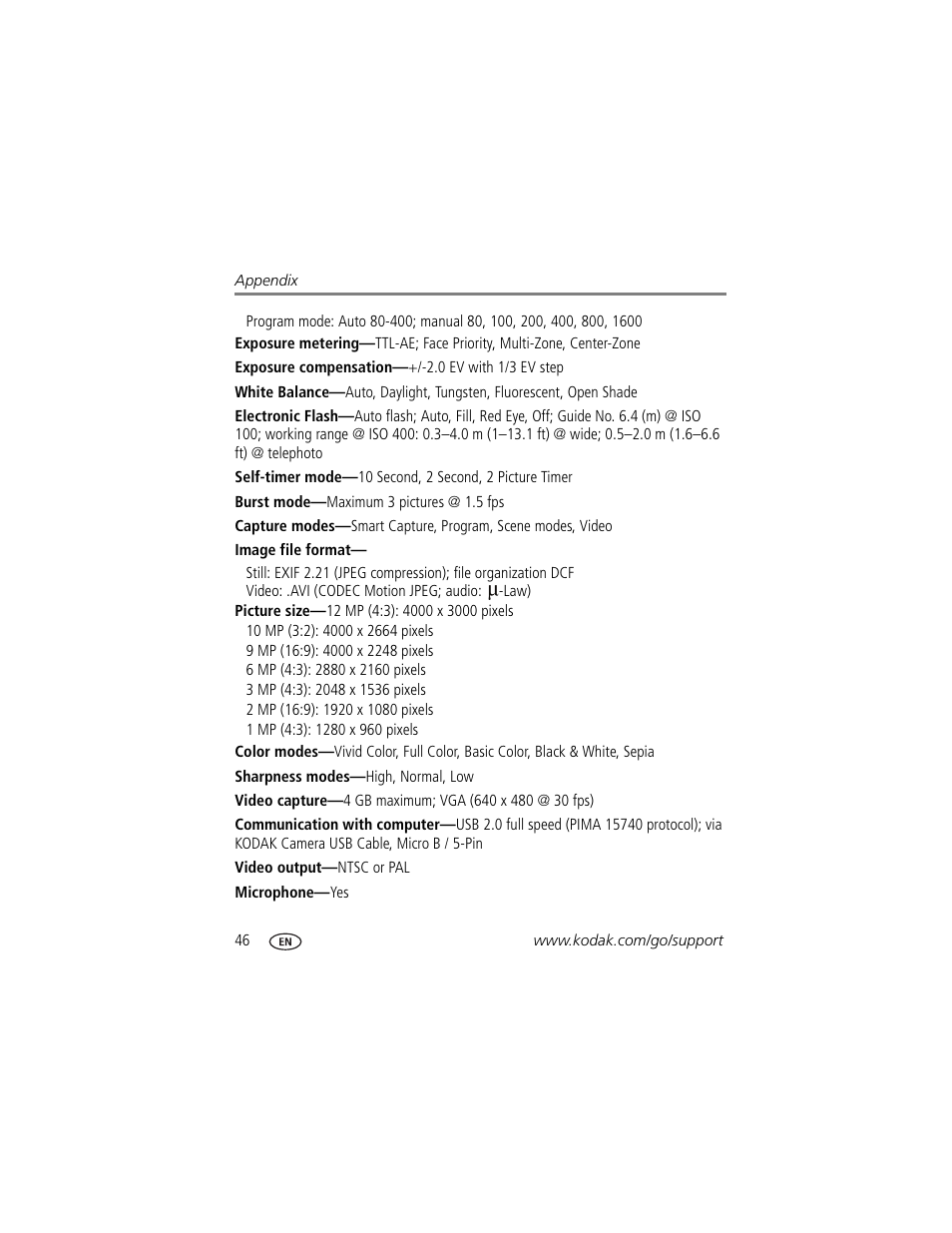 Kodak C443 User Manual | Page 52 / 65