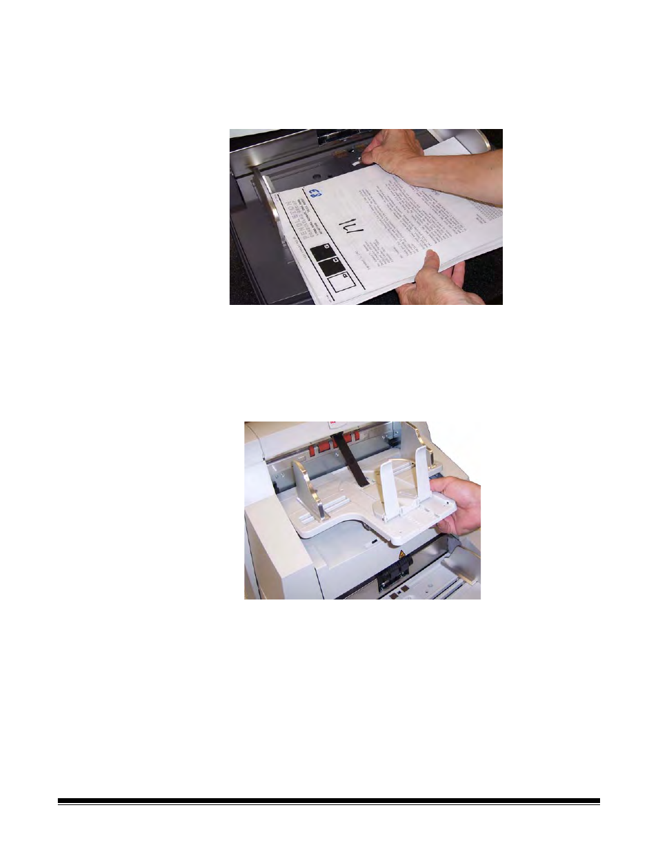 Locking the side guides, Adjusting the back of the output tray | Kodak 6J7611A User Manual | Page 21 / 80