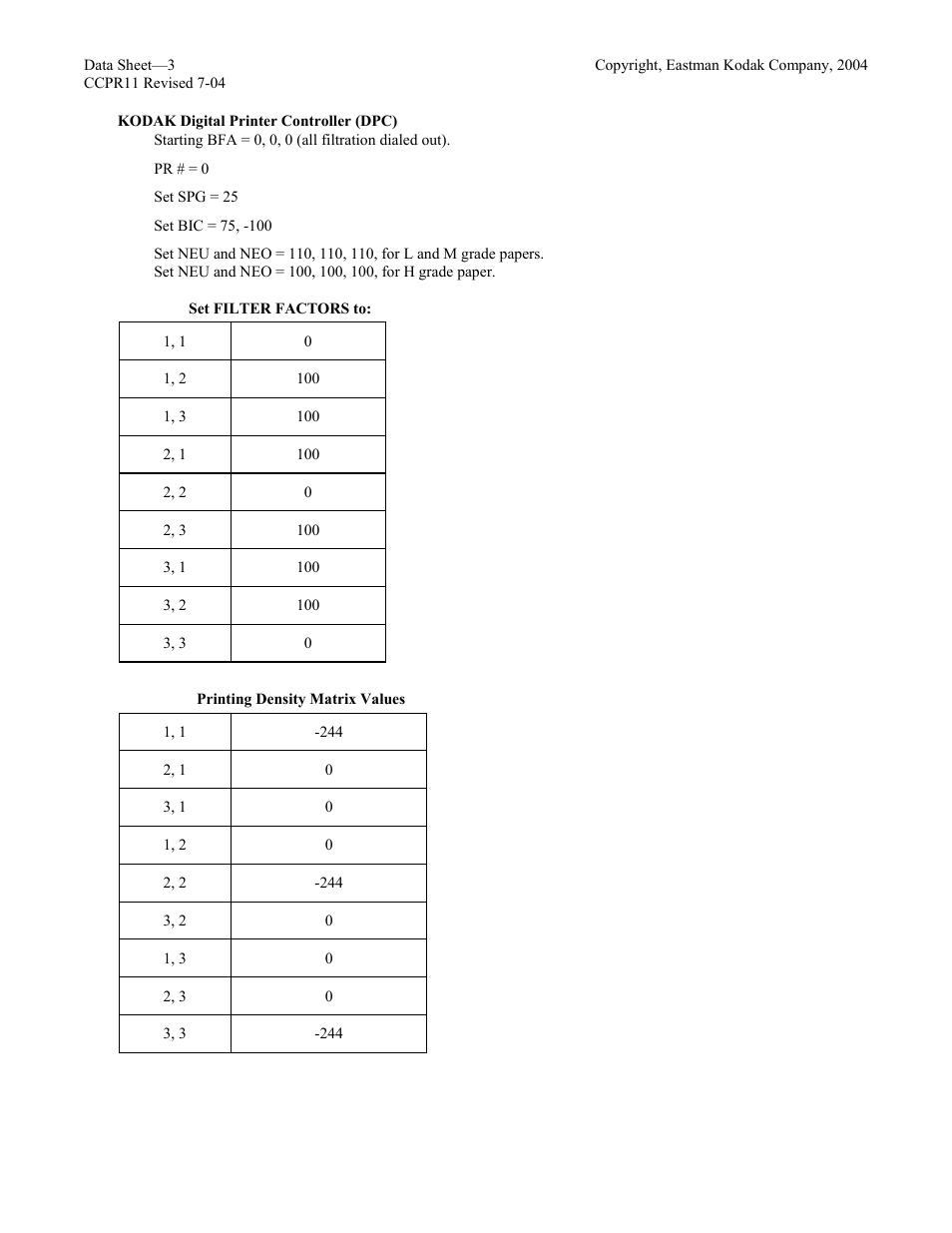 Kodak CCPR11 User Manual | Page 3 / 4