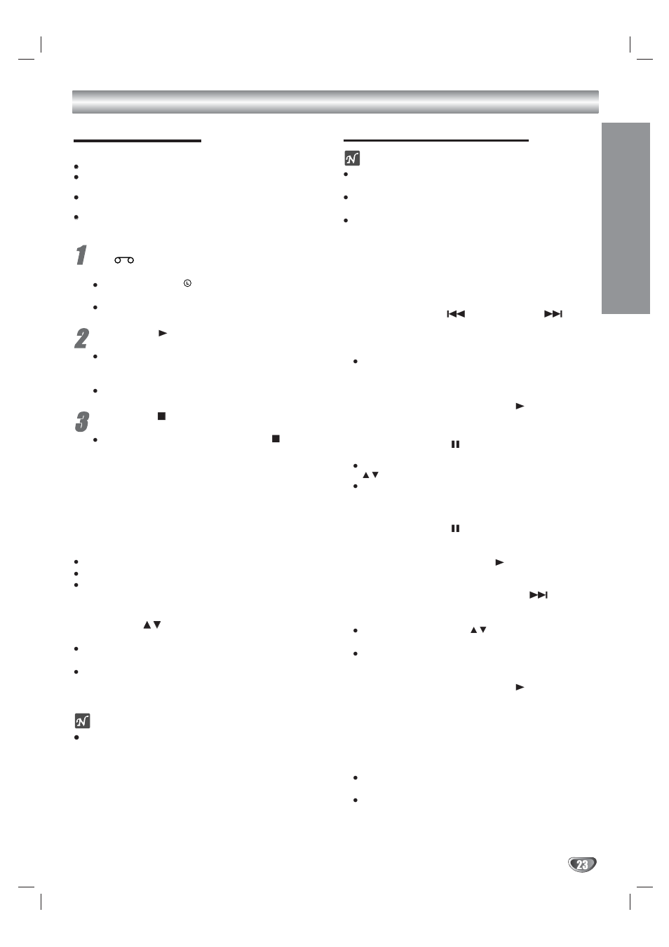 Vcr operation normal playback, Special effect playbacks, Opera tion | Tracking control, Search, Still picture and frame-by-frame playback, Slow motion, Cm skip (commercial skip) | Kodak XBS444 User Manual | Page 23 / 48