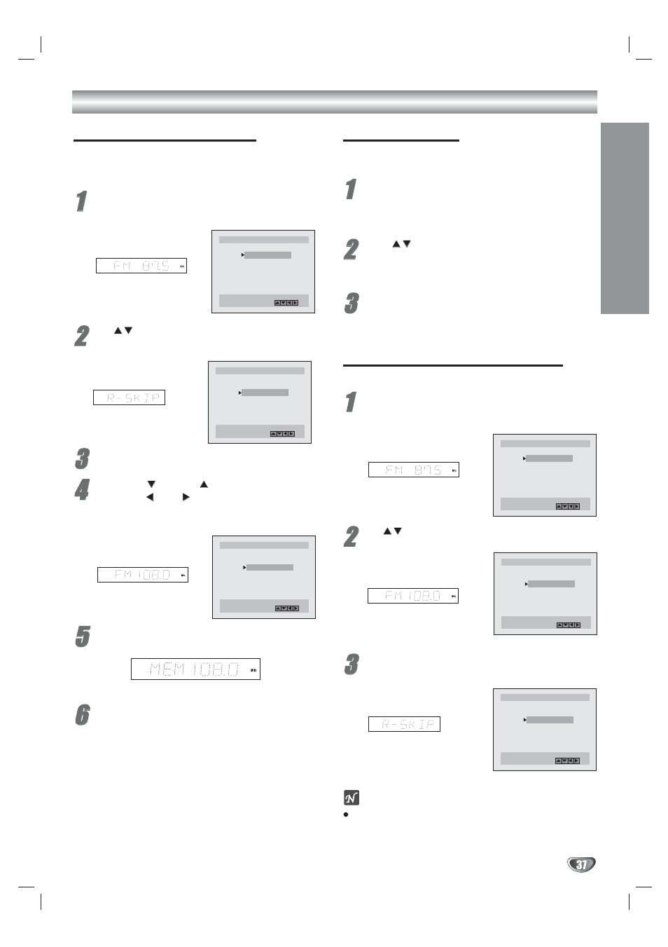 Radio operation presetting radio stations, Radio operation, Opera tion | Kodak XBS444 User Manual | Page 37 / 48