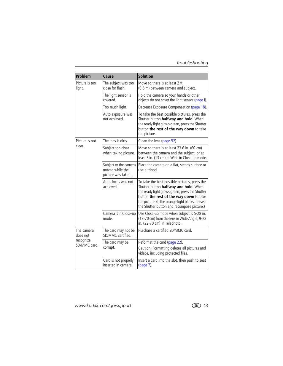 Kodak CX7530 User Manual | Page 49 / 66