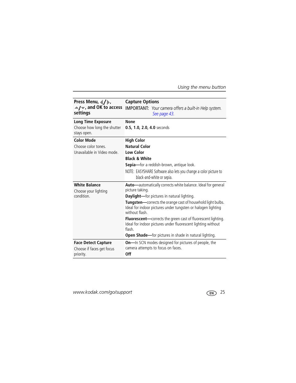Kodak EASYSHARE C140 User Manual | Page 31 / 66