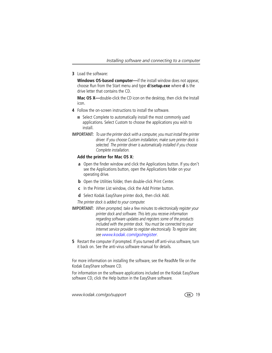 Kodak EasyShare printer dock User Manual | Page 25 / 58