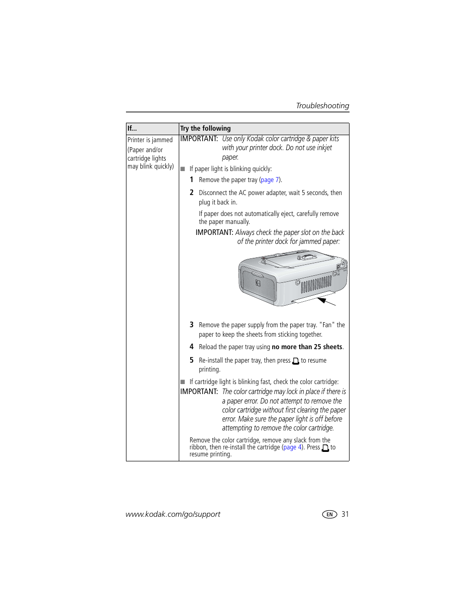 Kodak EasyShare printer dock User Manual | Page 37 / 58