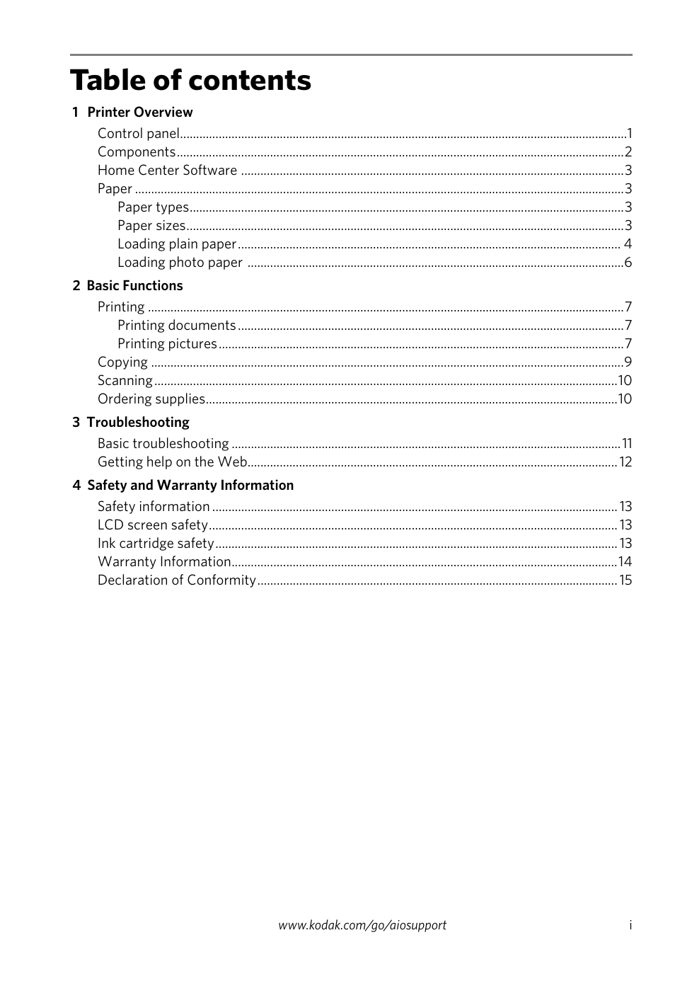 Kodak ESP 7200 Series User Manual | Page 3 / 19