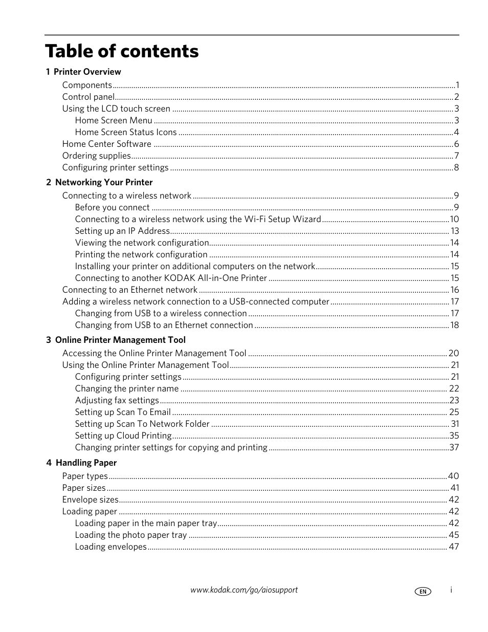 Kodak 9.1 User Manual | Page 3 / 145
