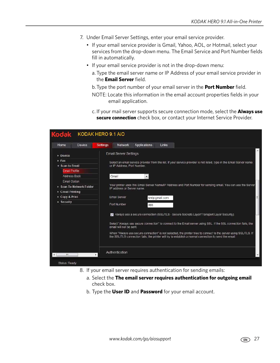 Kodak 9.1 User Manual | Page 33 / 145