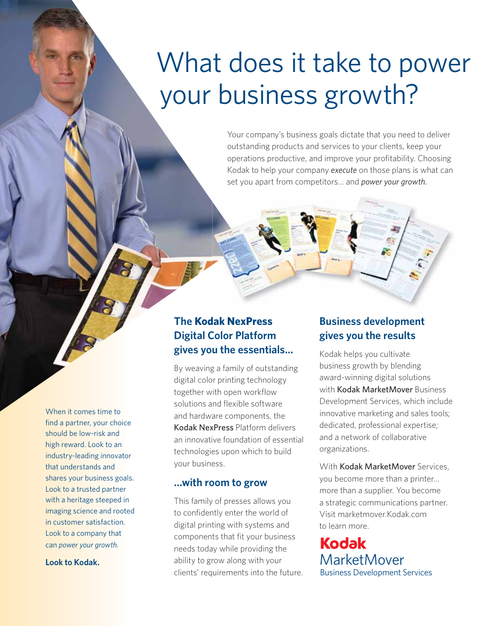 What does it take to power your business growth, Marketmover | Kodak NexPress M700 User Manual | Page 5 / 7