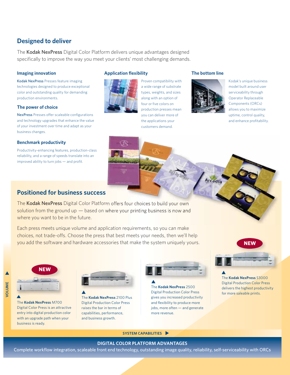Positioned for business success, Designed to deliver | Kodak NexPress M700 User Manual | Page 6 / 7