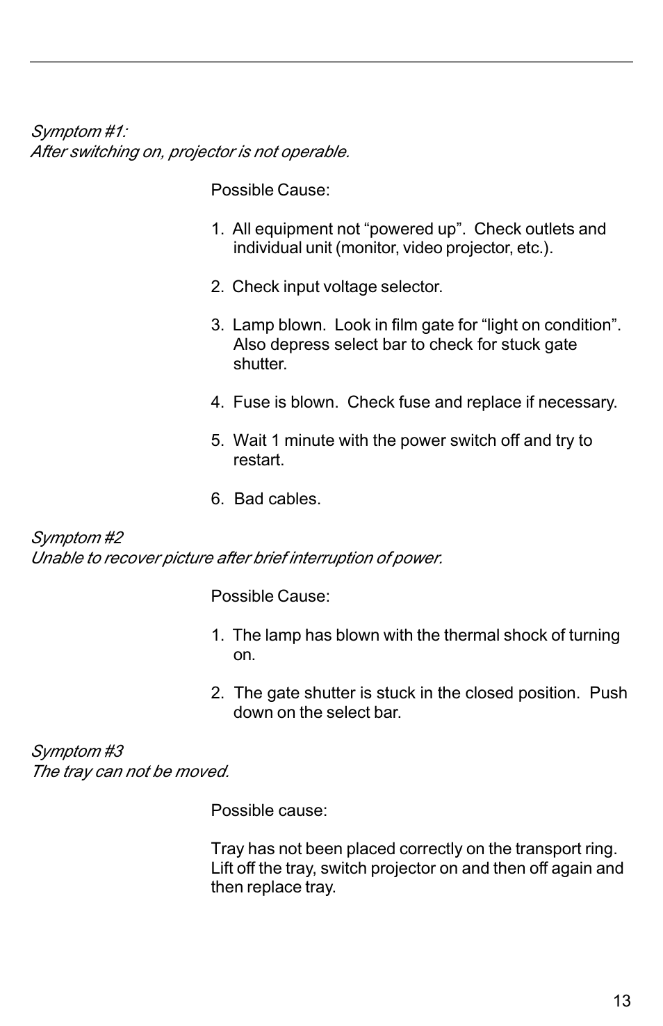Troubleshooting | Kodak VIDEOMATE 2030P User Manual | Page 13 / 18