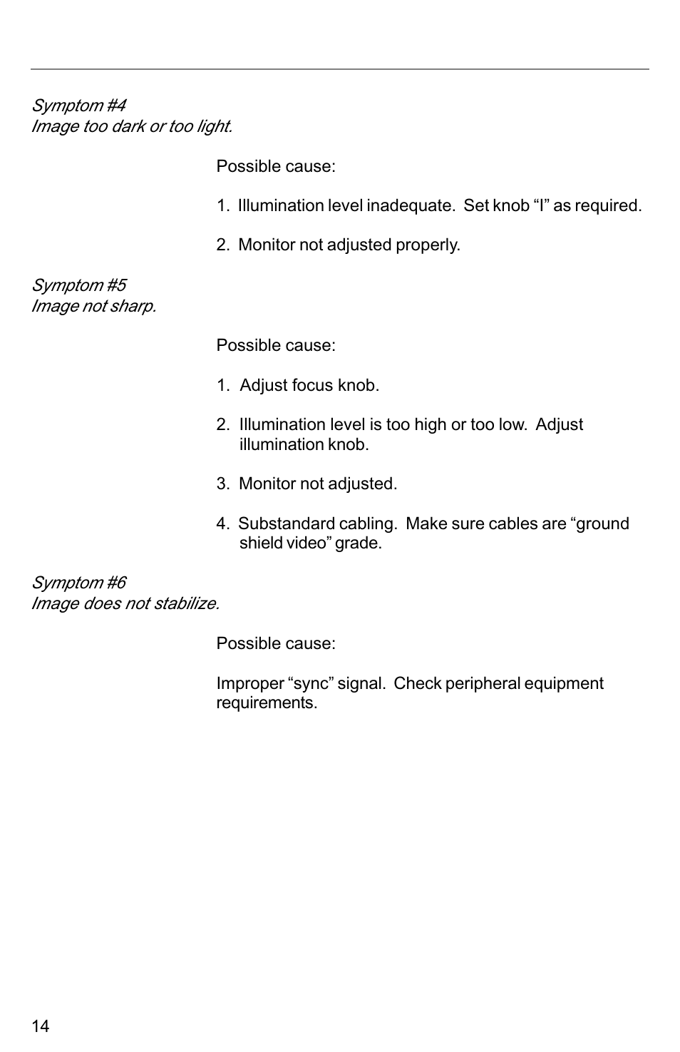 Troubleshooting | Kodak VIDEOMATE 2030P User Manual | Page 14 / 18
