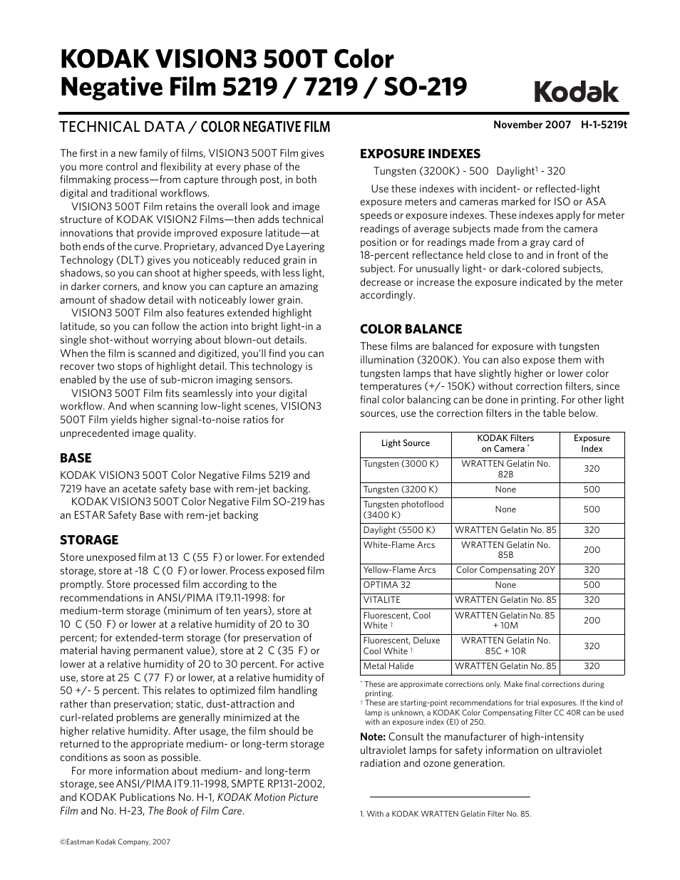 Kodak 5219 User Manual | 6 pages