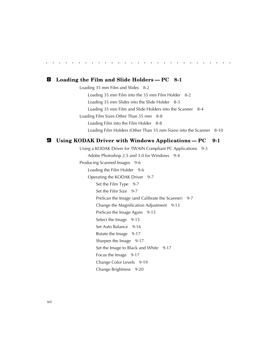 Kodak RFS 3570 User Manual | Page 12 / 220