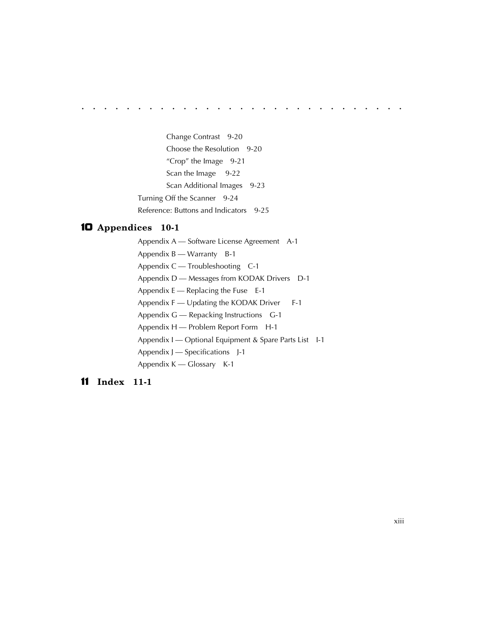 Kodak RFS 3570 User Manual | Page 13 / 220