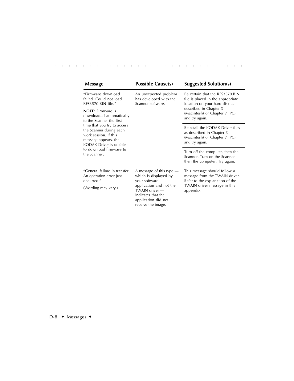 Kodak RFS 3570 User Manual | Page 182 / 220