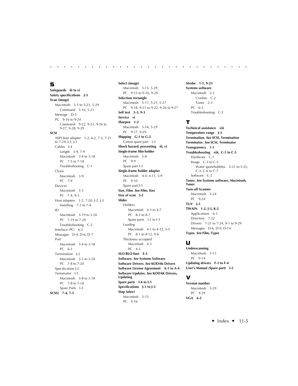Kodak RFS 3570 User Manual | Page 217 / 220