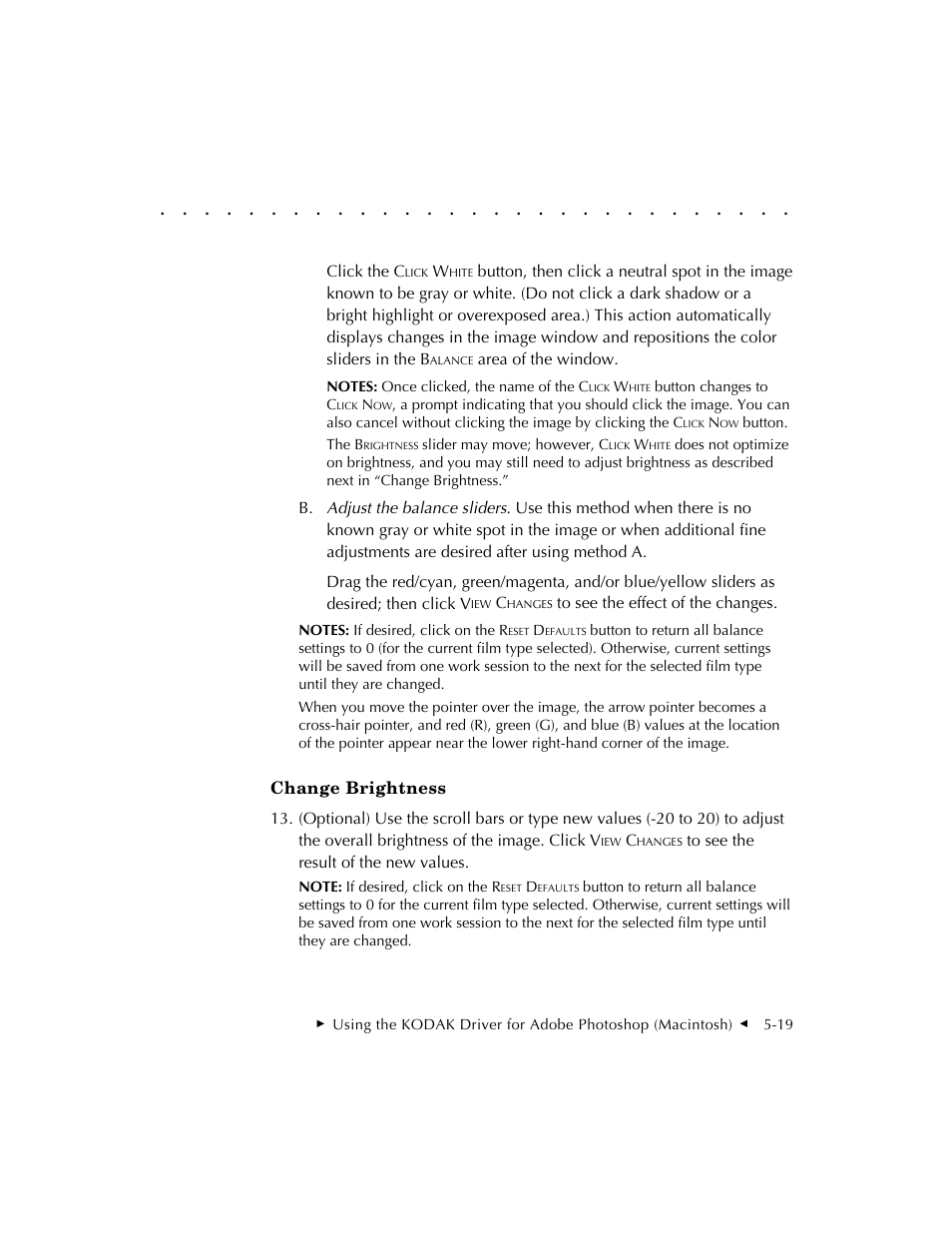 Change brightness | Kodak RFS 3570 User Manual | Page 75 / 220