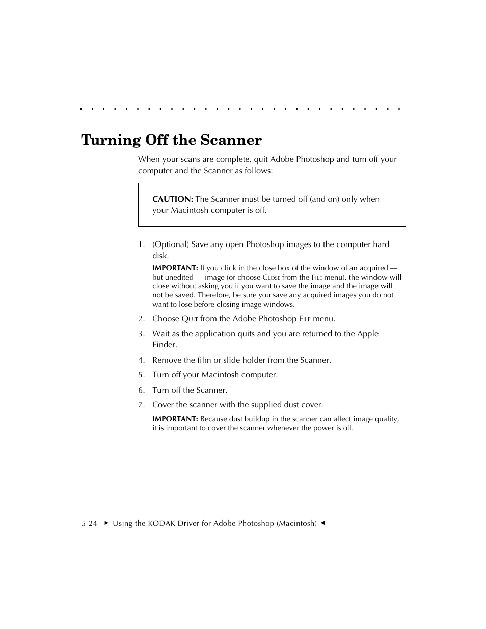 Turning off the scanner | Kodak RFS 3570 User Manual | Page 80 / 220