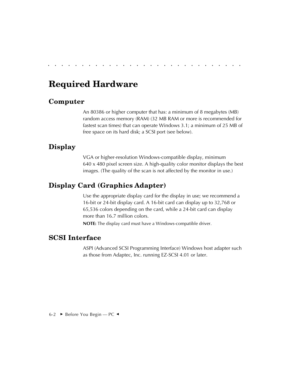 Required hardware | Kodak RFS 3570 User Manual | Page 88 / 220