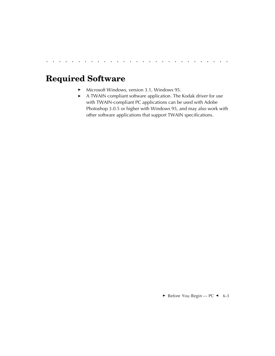 Required software | Kodak RFS 3570 User Manual | Page 89 / 220