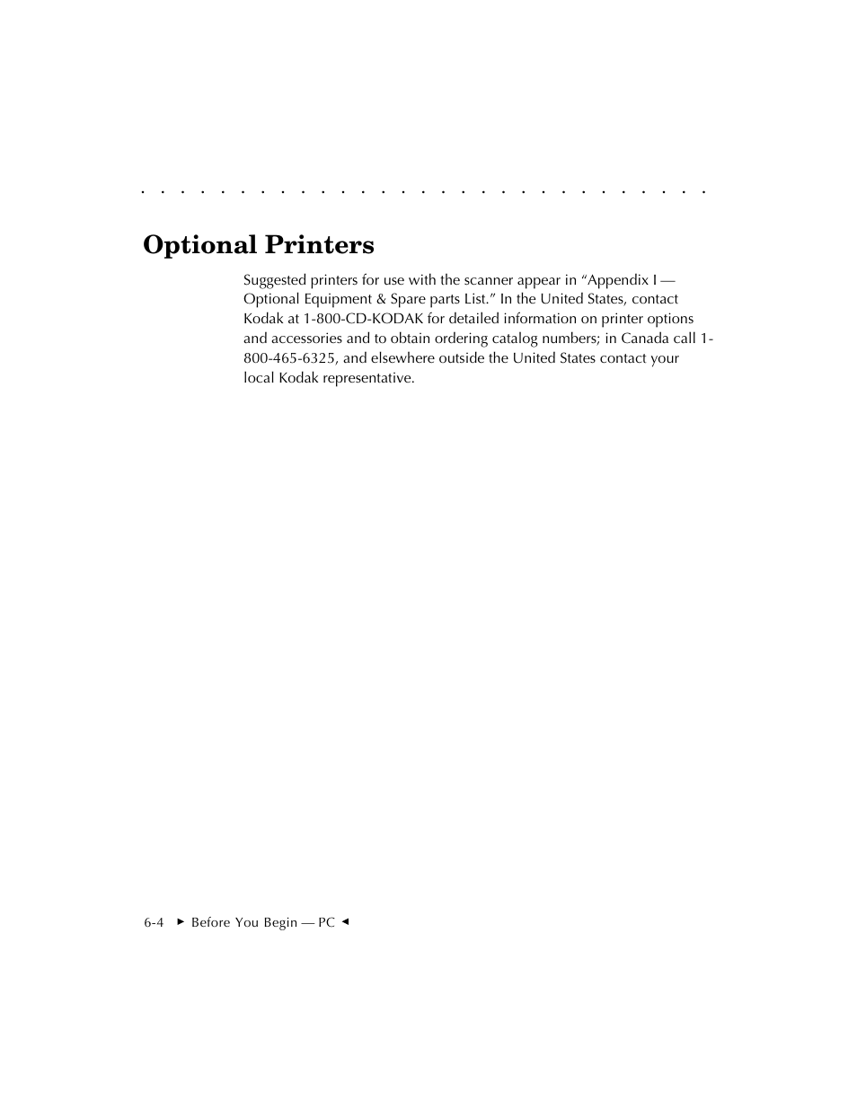 Optional printers | Kodak RFS 3570 User Manual | Page 90 / 220