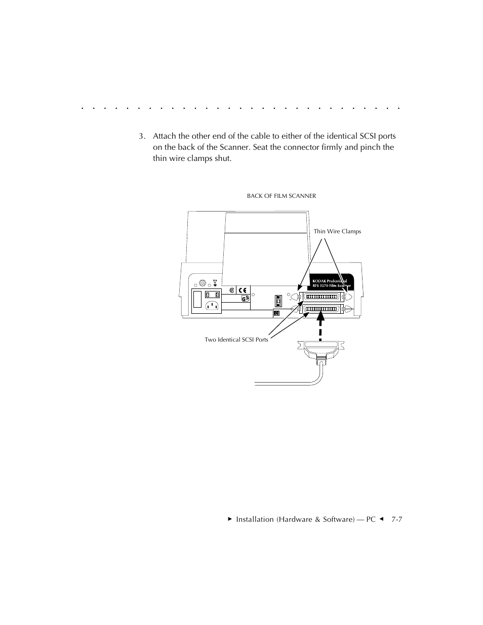 Installation (hardware & software) — pc g 7-7 | Kodak RFS 3570 User Manual | Page 97 / 220