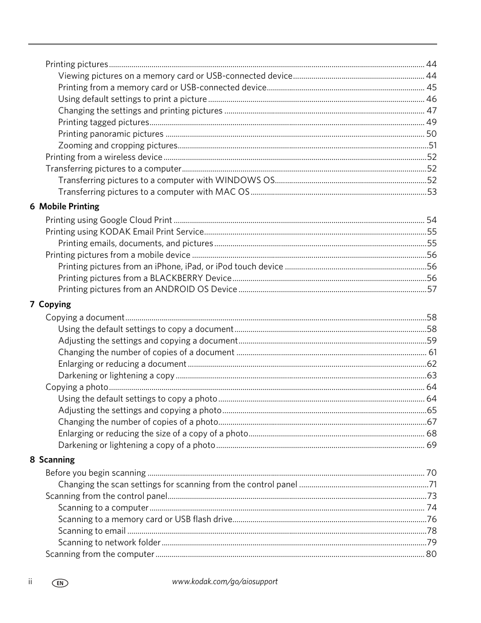 Kodak 5.1 User Manual | Page 4 / 118