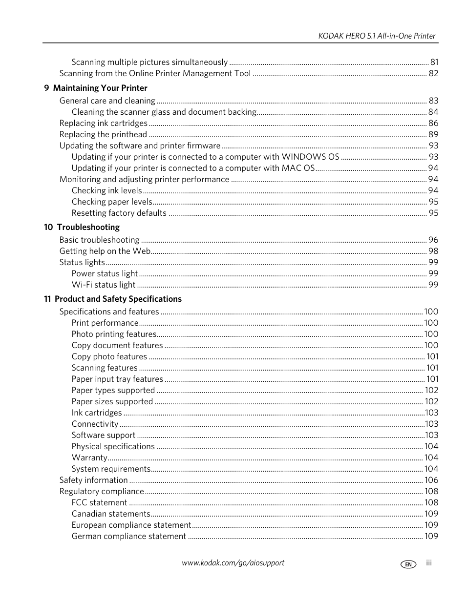 Kodak 5.1 User Manual | Page 5 / 118