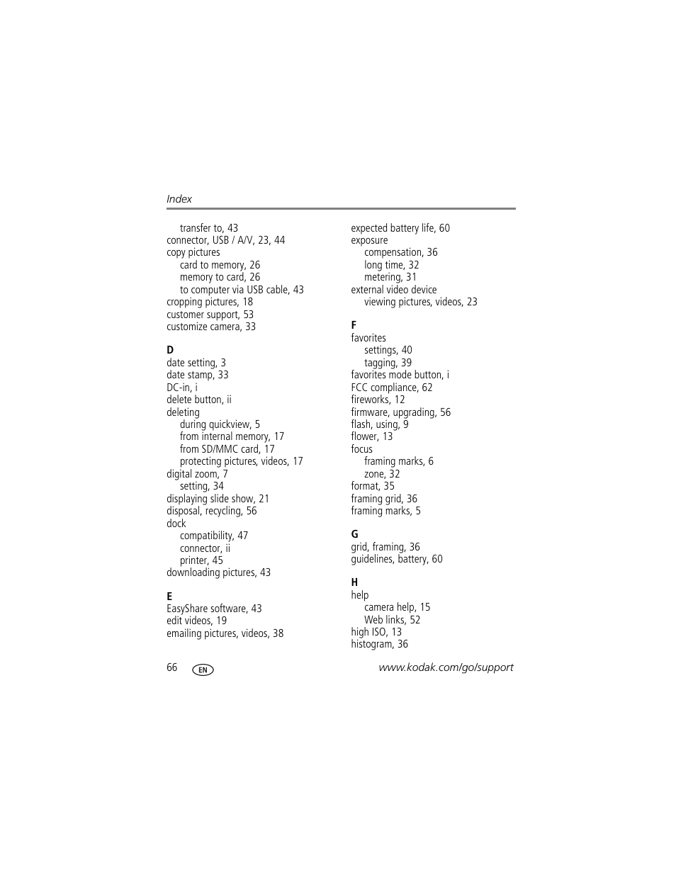 Kodak EasyShare User Manual | Page 72 / 76