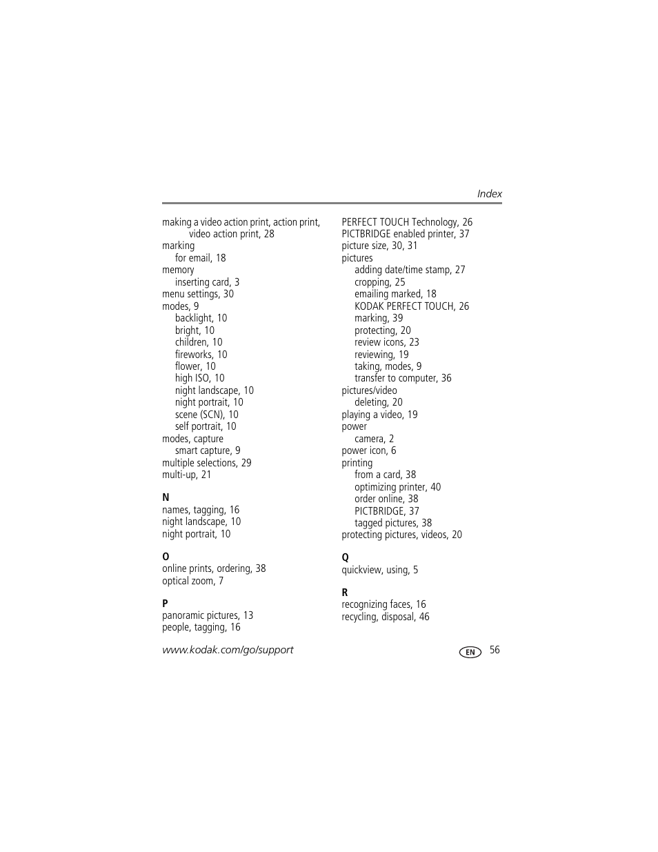 Kodak EASYSHARE CD153 User Manual | Page 63 / 65