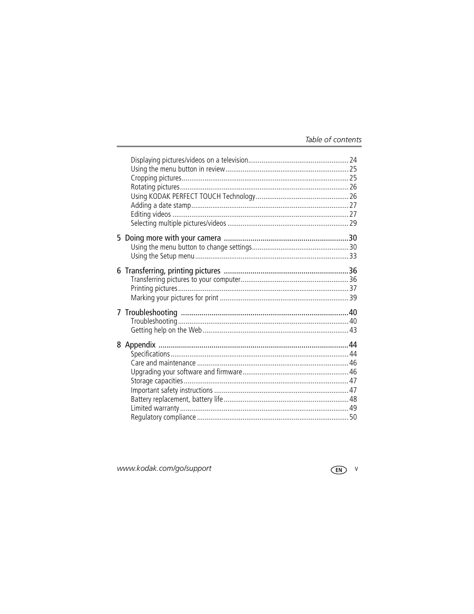 Kodak EASYSHARE CD153 User Manual | Page 7 / 65