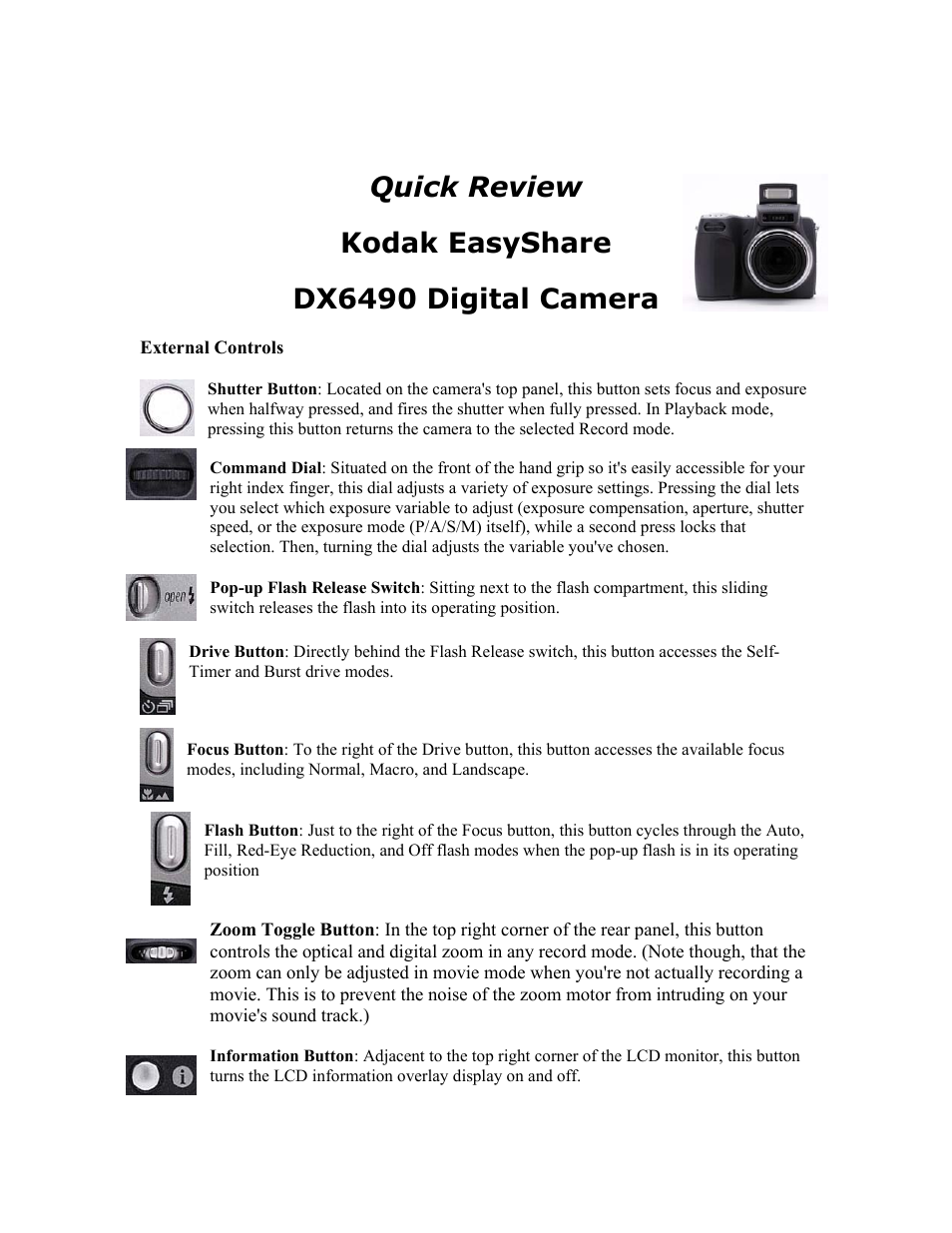 Kodak DX6490 User Manual | 5 pages