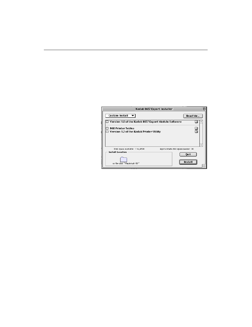 Select an 8657 printer dialog box, Button and field descriptions | Kodak 8657 User Manual | Page 27 / 48