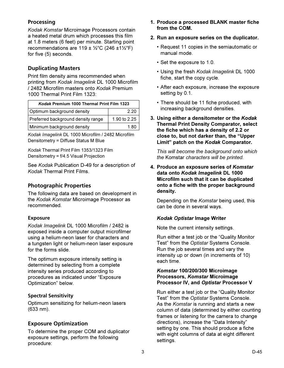 Kodak D-45 User Manual | Page 3 / 6