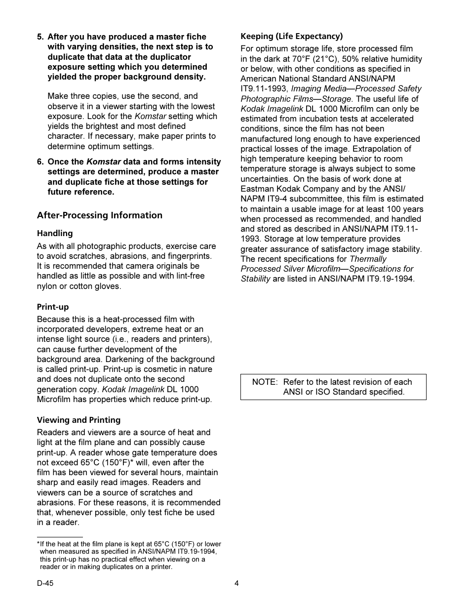 Kodak D-45 User Manual | Page 4 / 6