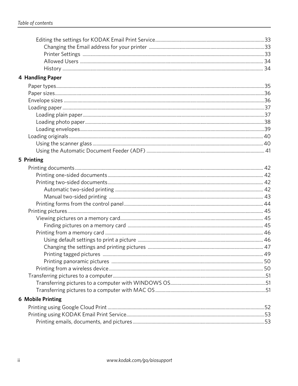 Kodak 2.2 User Manual | Page 4 / 127