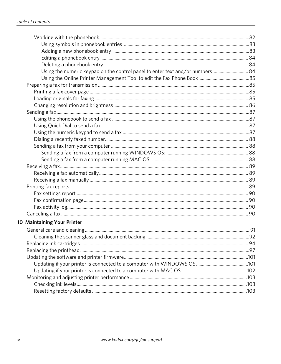 Kodak 2.2 User Manual | Page 6 / 127