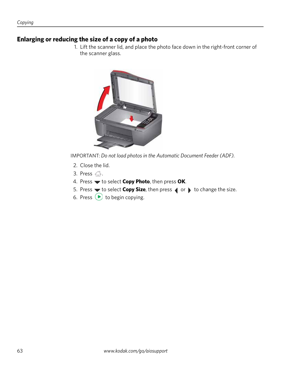 Kodak 2.2 User Manual | Page 70 / 127