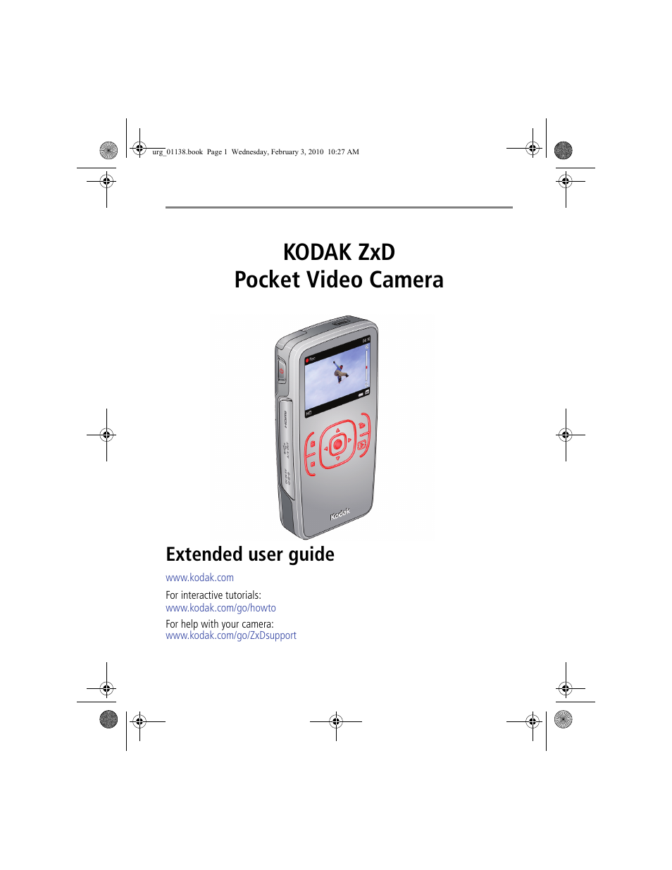 Kodak ZxD User Manual | 26 pages