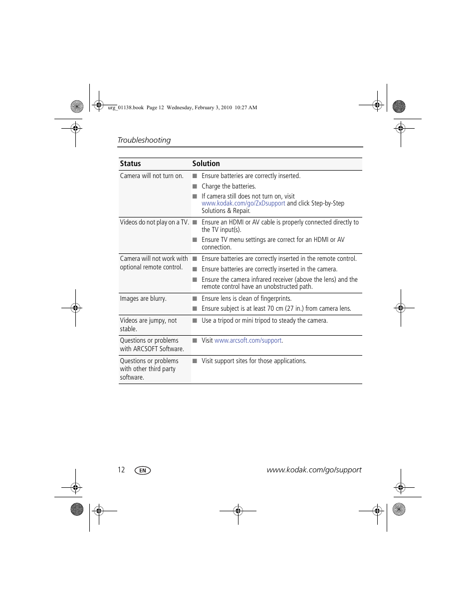 Kodak ZxD User Manual | Page 18 / 26