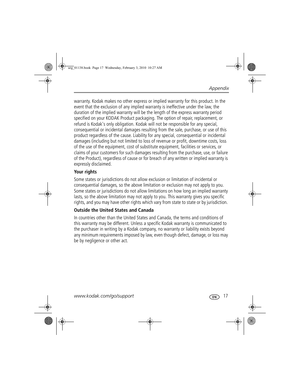 Kodak ZxD User Manual | Page 23 / 26