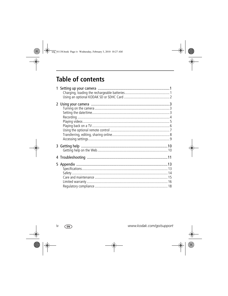 Kodak ZxD User Manual | Page 6 / 26