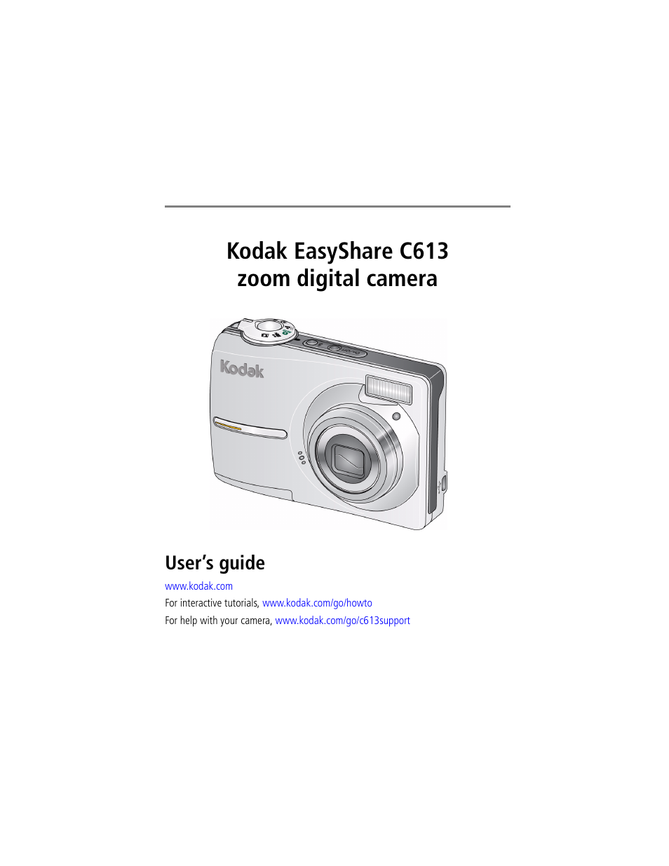 Kodak EASYSHARE C613 User Manual | 69 pages