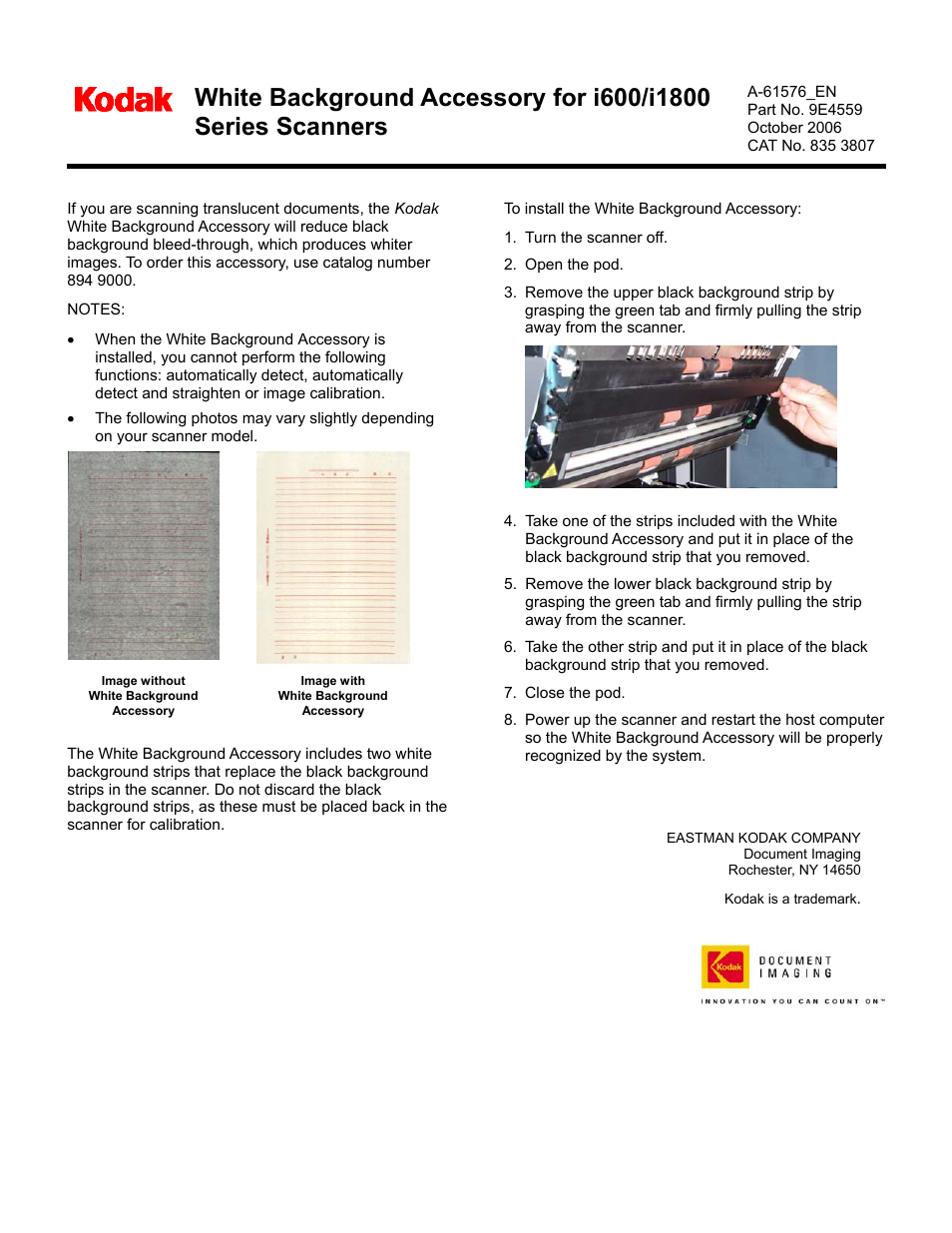 Kodak A-61576_EN User Manual | 1 page