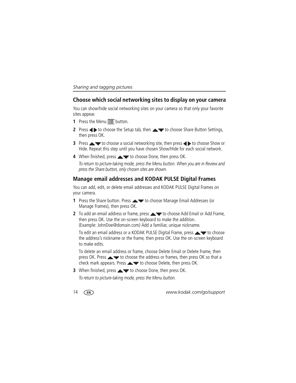 Kodak C15 User Manual | Page 20 / 60